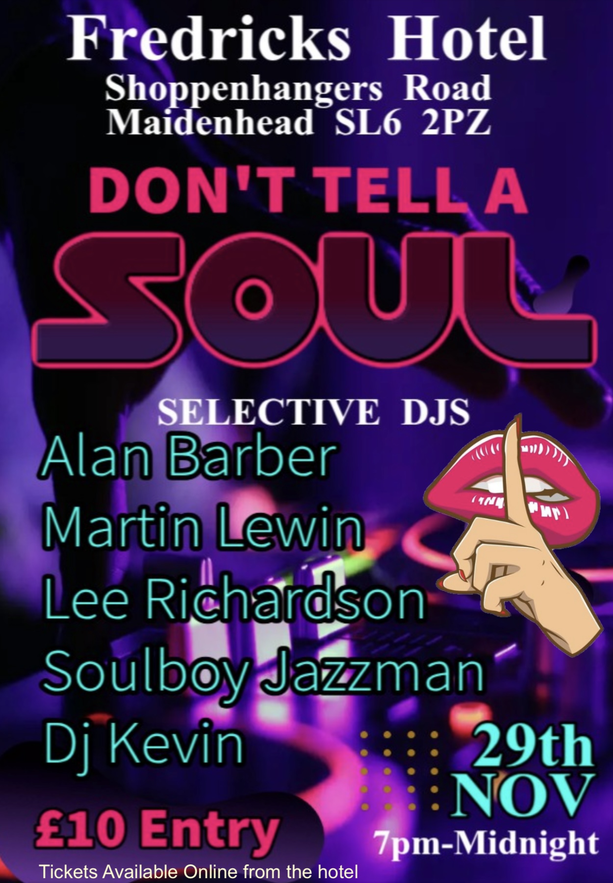 Don't Tell a Soul 29th of November