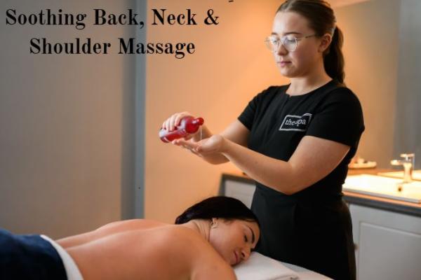 Soothing back, neck and shoulder massage