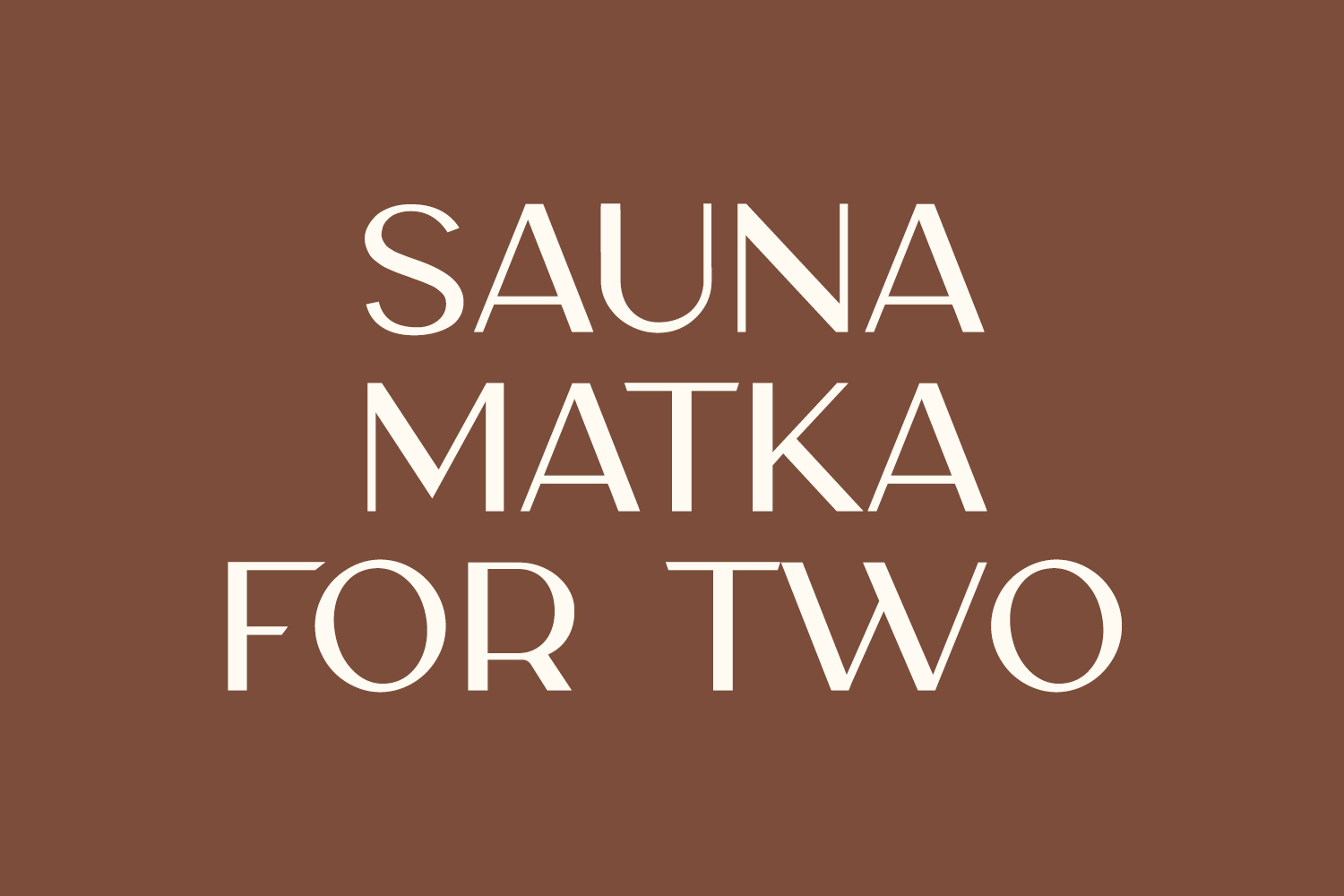 Sauna Matka Experience for Two