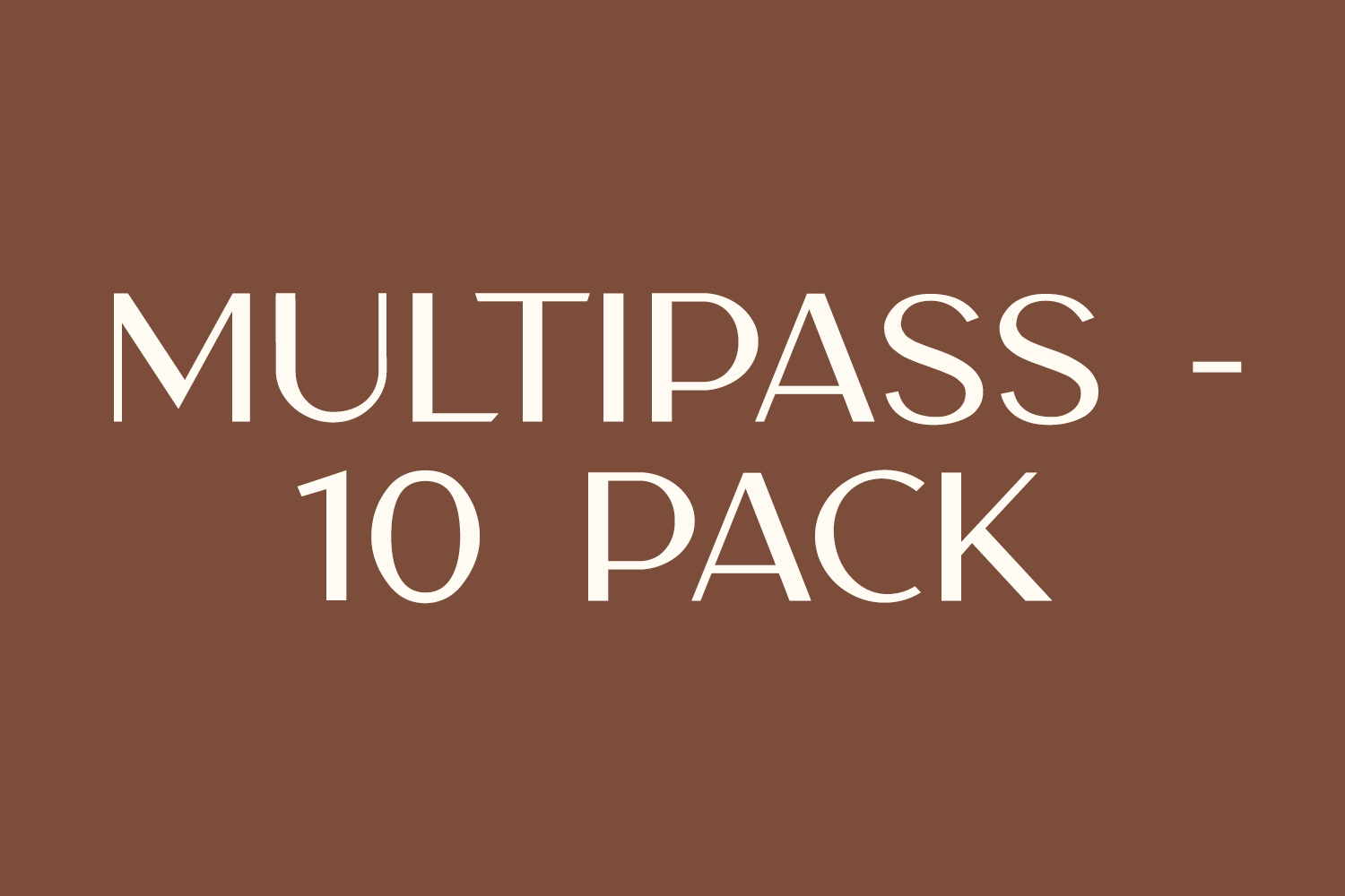 10 Pack Multipass - 90 Min Ritual
