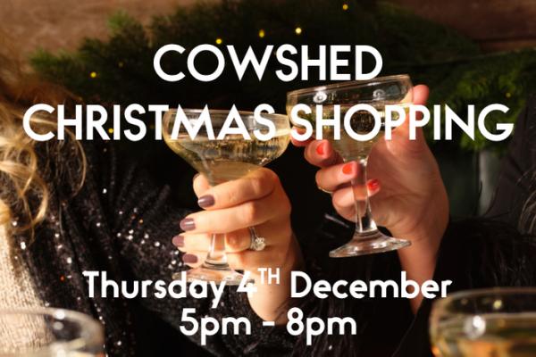 Cowshed Spa Christmas Shopping Evening