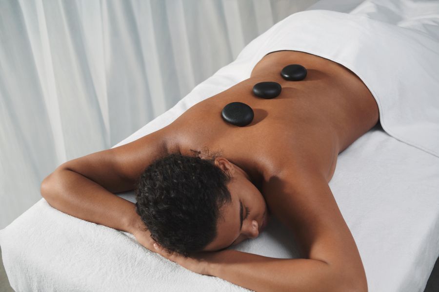Warming Hot Stones Back Massage (Mon-Thursday)