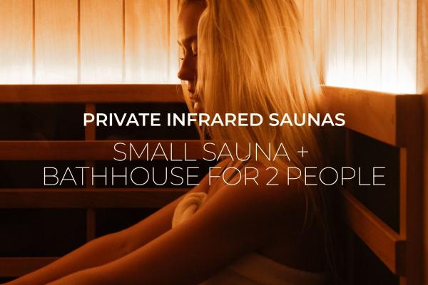 Sml Sauna + Bathhouse for 2 people