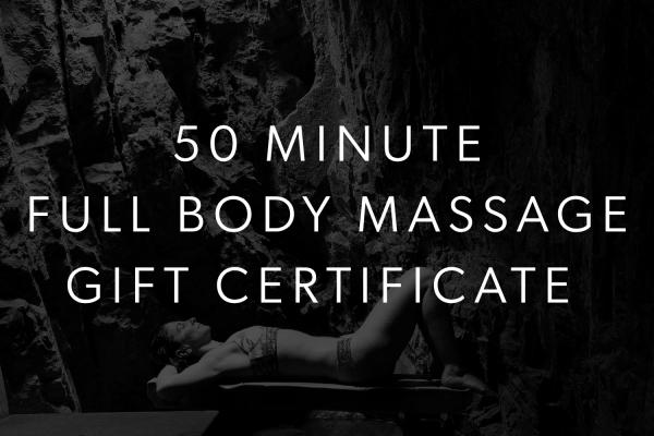 50 Minute Full Body Massage Gift Card