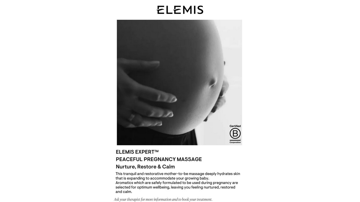 Elemis Expert™ Peaceful Pregnancy Massage
