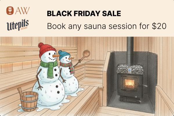 SALE: Open Sauna Session at Utepils