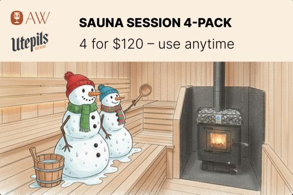 4-Pack Sauna Sessions at Utepils