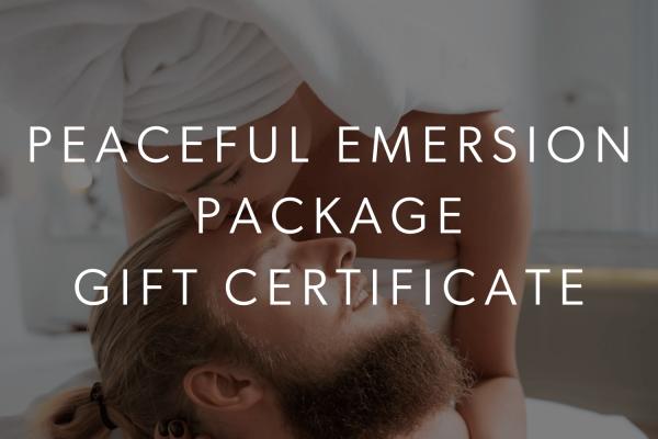 Peaceful Emersion (Two Guests) Package Gift Card