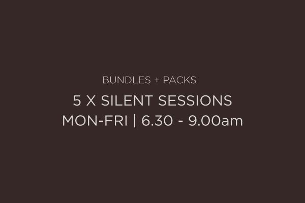 5 x Silent Session Credits