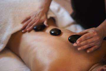 Hot Stones Back Neck & Shoulder Massage