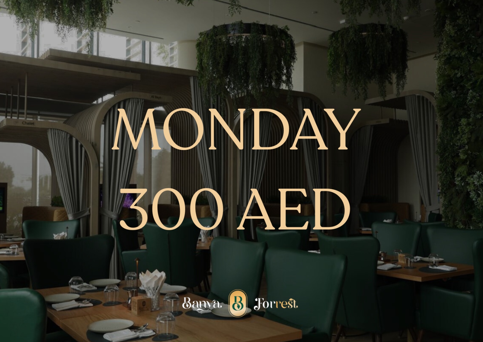 MONDAY 300AED 10am-11pm