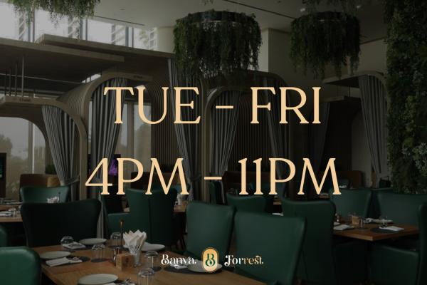 TUESDAY TO FRIDAY ENTRY (4PM - 11PM)