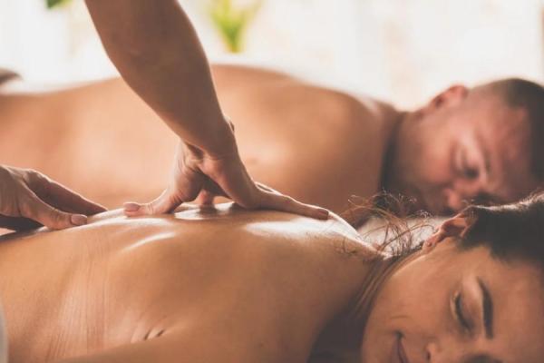 Couples Elemis Expert™ Freestyle Deep Tissue Massage in our Double Treatment Room