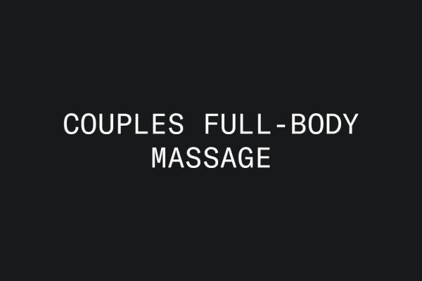 Couples Full-Body Massage