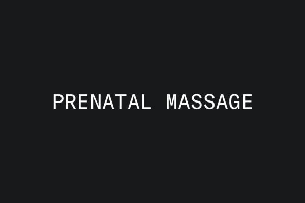Prenatal Massage