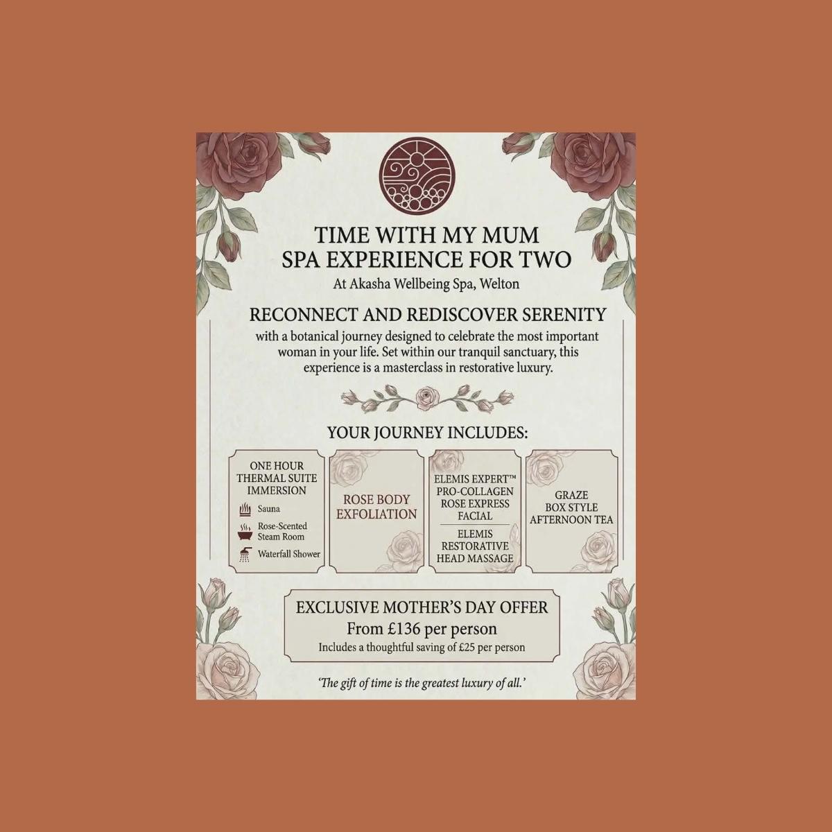 Time With My Mum Spa Experience for 2 **