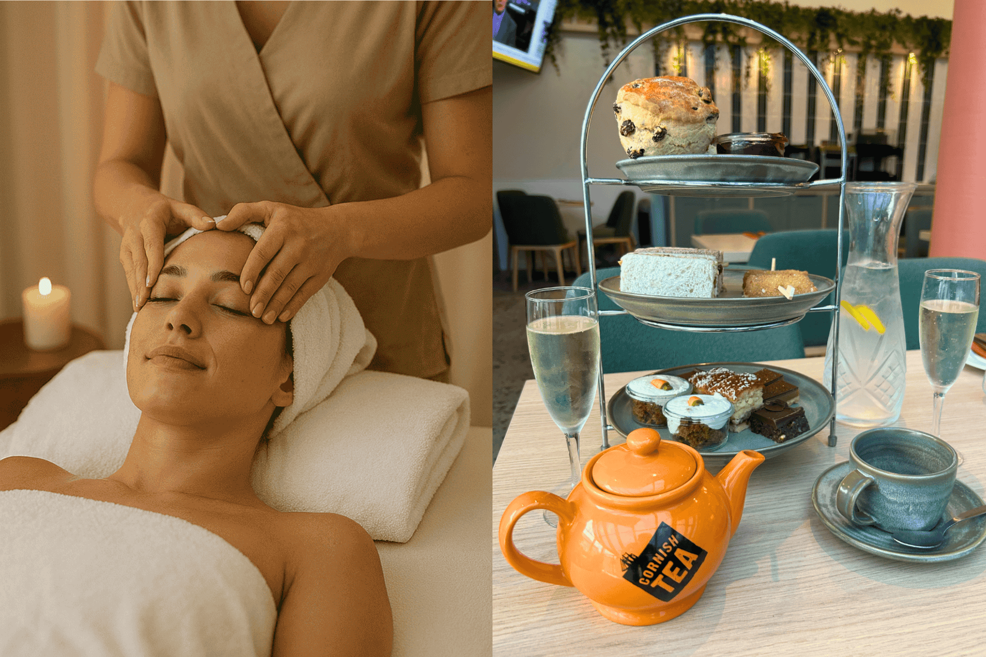 Unwind & Dine - Spa Treatment, Afternoon Tea and Fizz