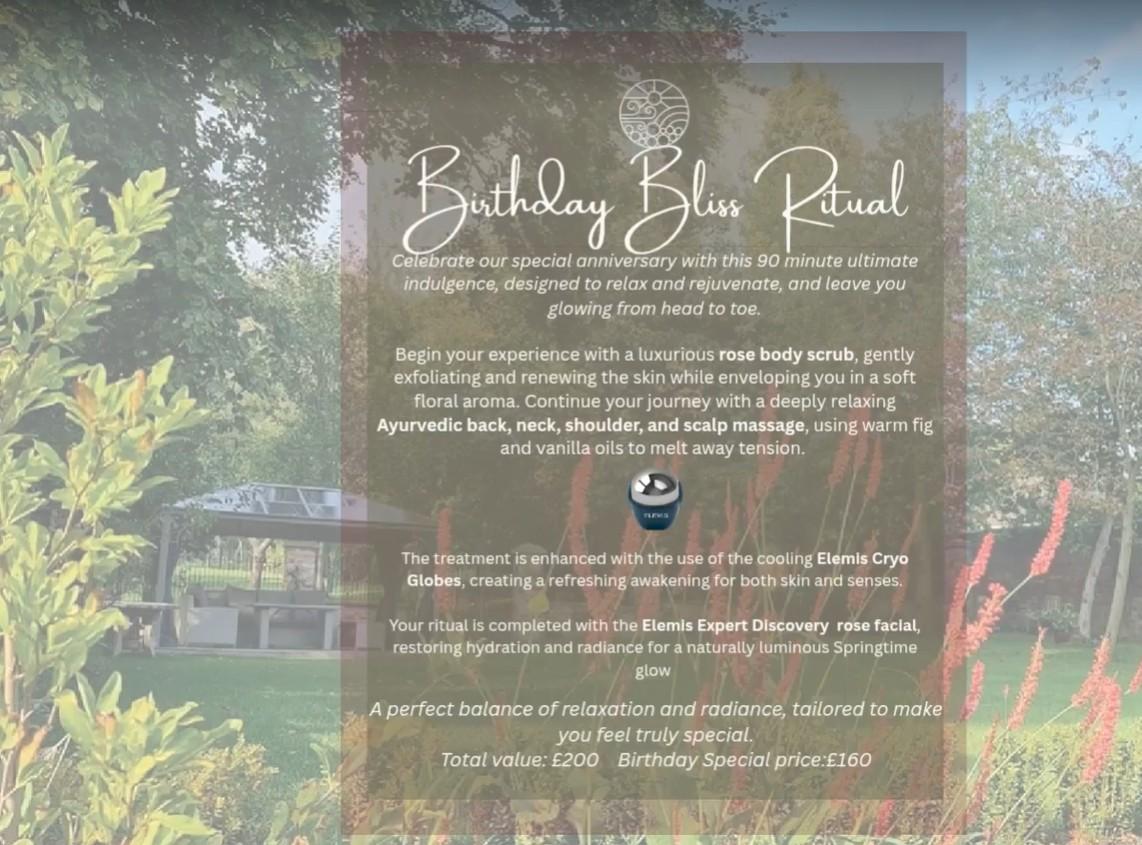 Birthday Bliss Ritual - Treatment of The Month