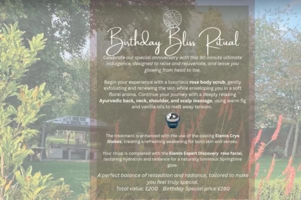 Birthday Bliss Ritual - Treatment of The Month