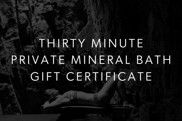 30 Minute Private Mineral Bath