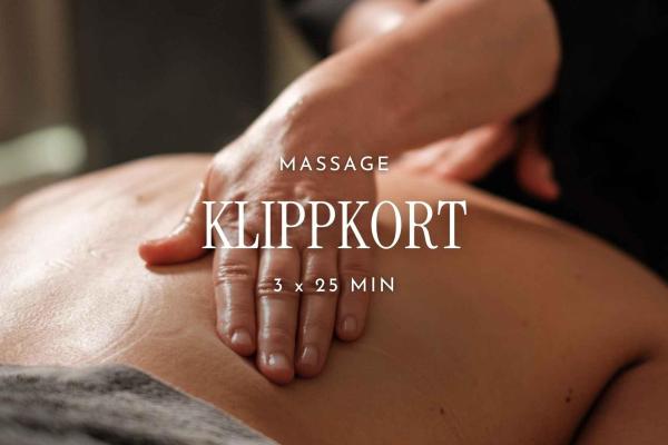Klippkort Massage | 3 x 25 min