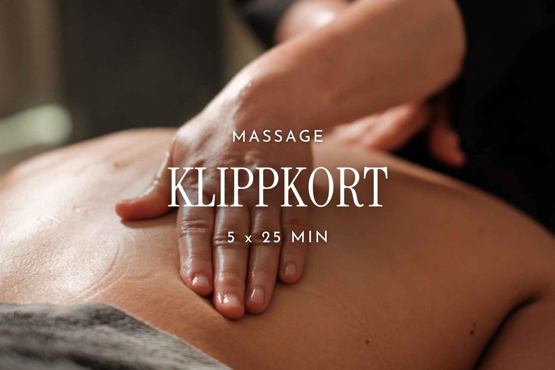 Klippkort Massage | 5 x 25 min