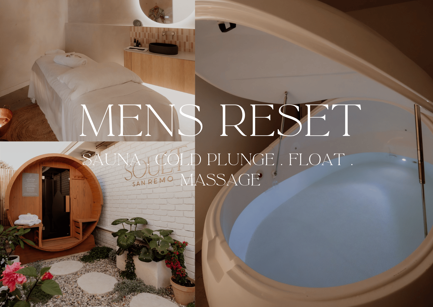 The Mens Reset - 2.5 hour wellness package