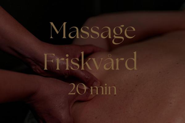 Massage 20 min - FRISKVÅRD