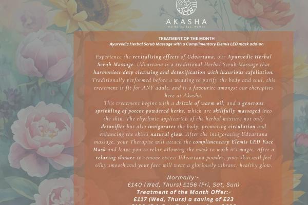 Treatment of the Month for June - Udvartana