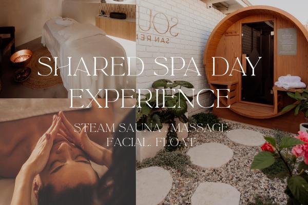 Experience for 2 - Shared Spa Day - Sauna, Float, Massage, Facial.