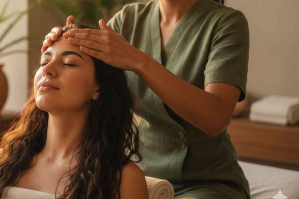 Ayurvedic Seated Head Massage (Shiroabhyanga)