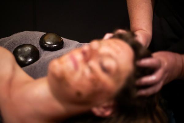 Back Face & Scalp with Hot Stones