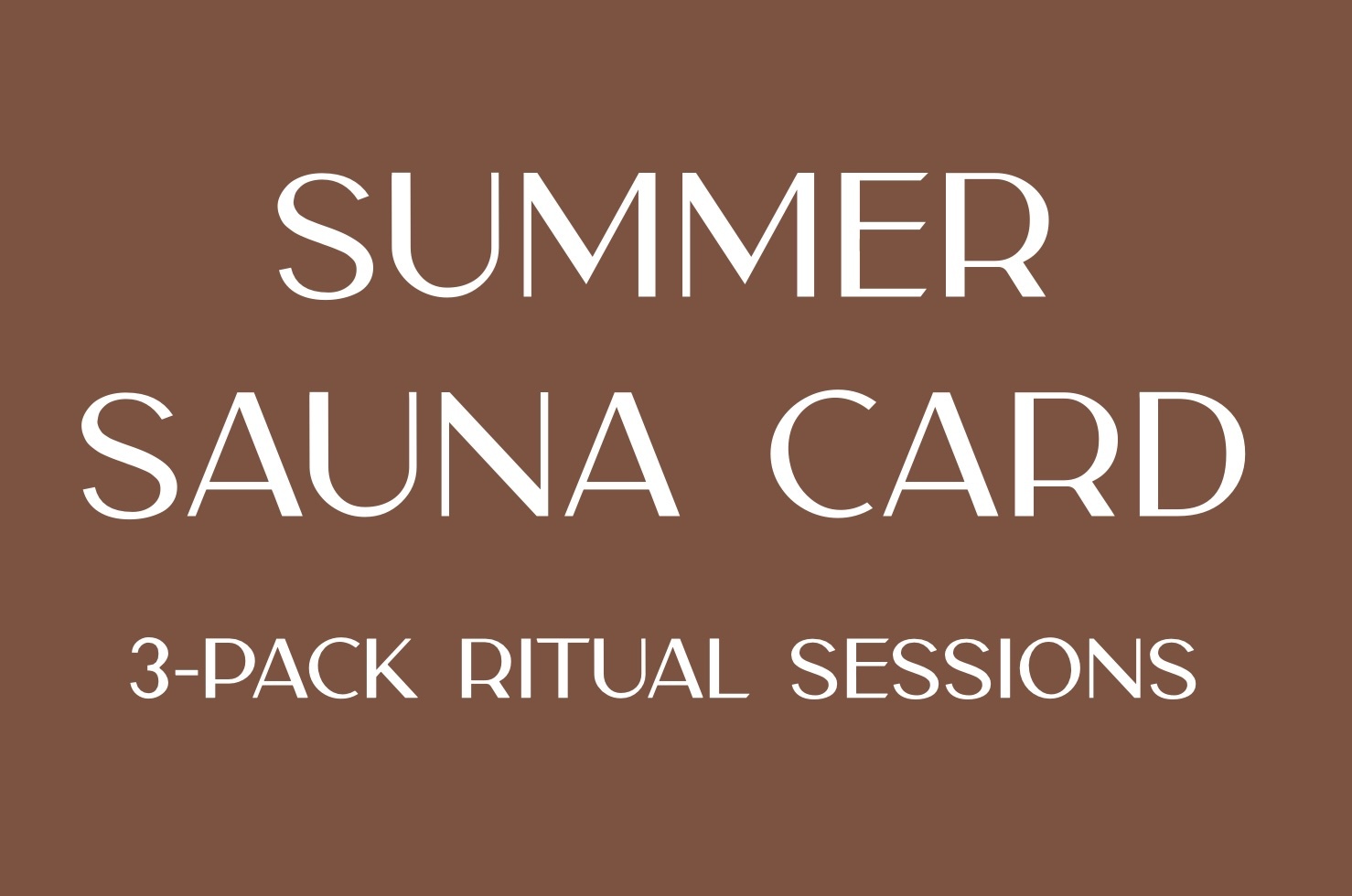 Summer Sauna Card