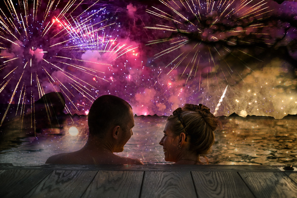 Thermal Journey with Fireworks