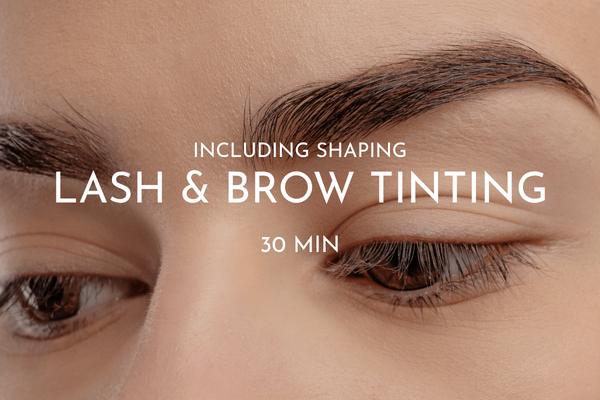 Lash & Brow Tinting | Including shaping | 30 min