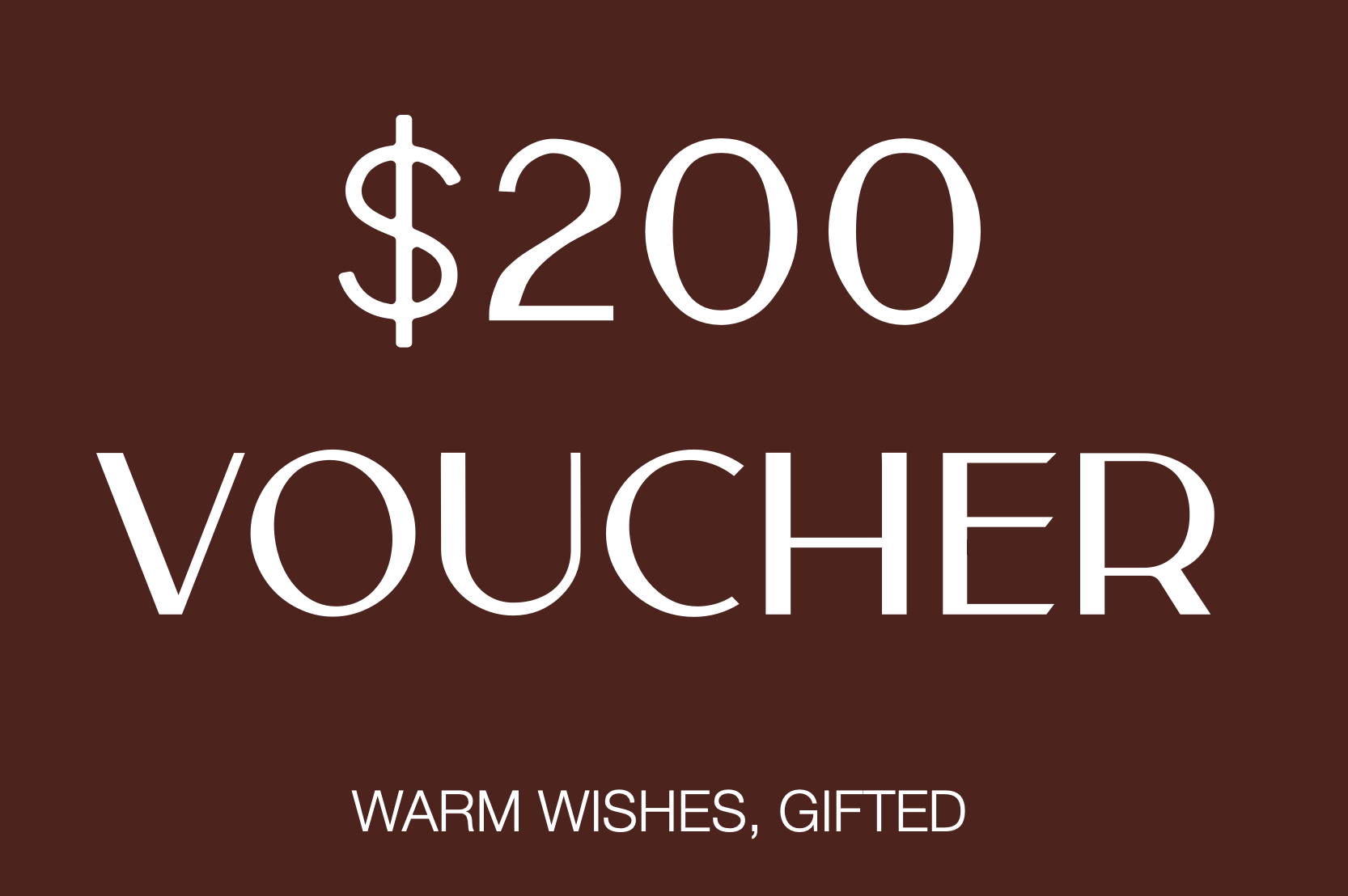 $200 Gift Voucher