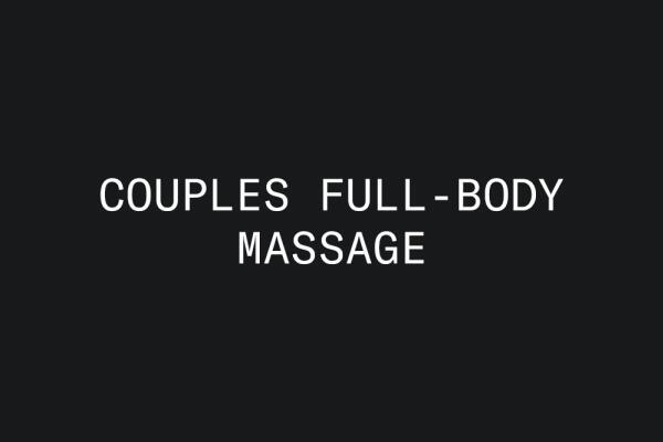 Couples Full-Body Massage