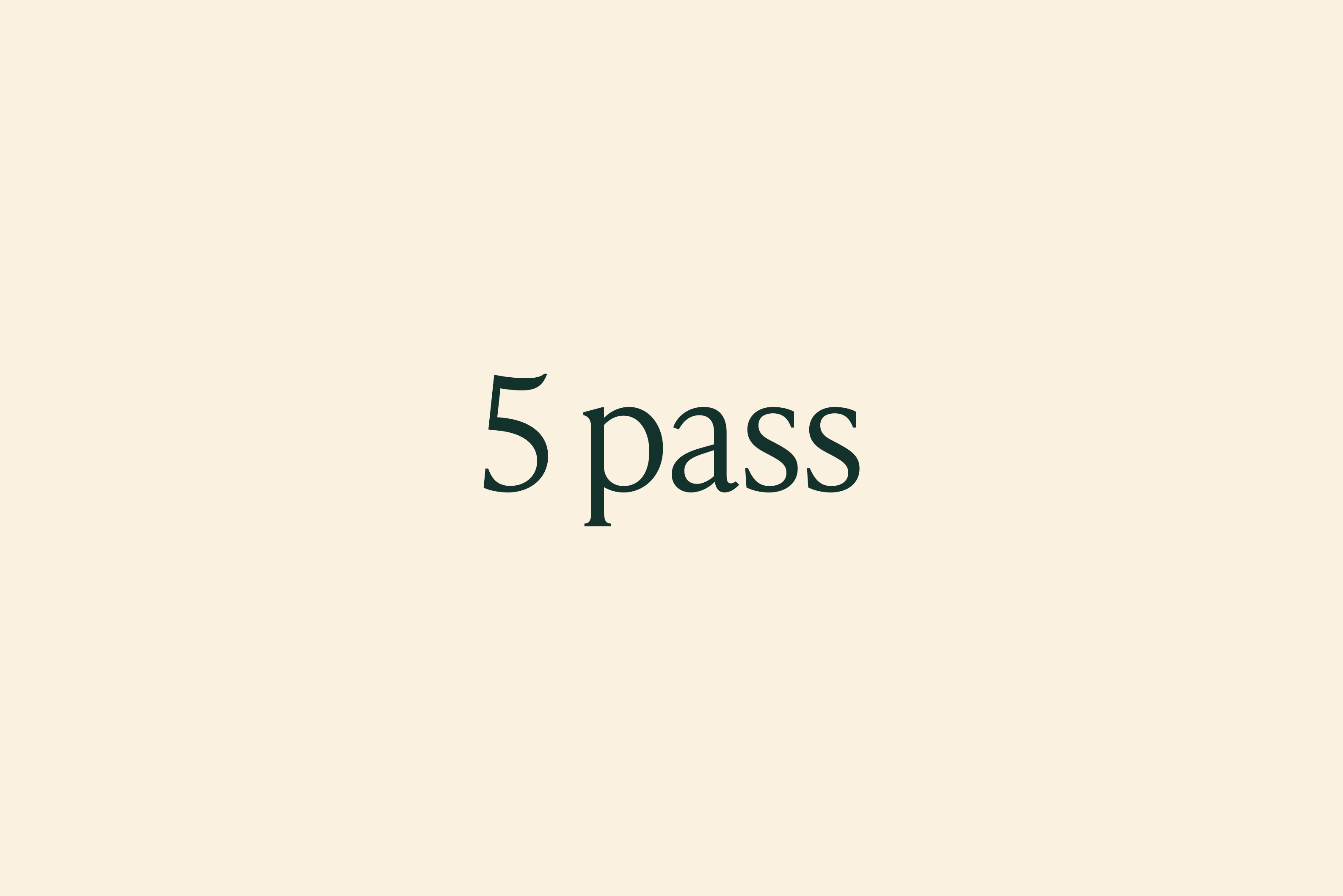 5X SANA Pass