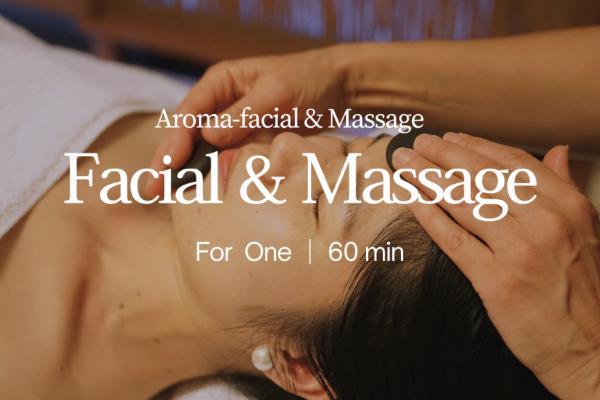 Aroma-facial & Massage for one