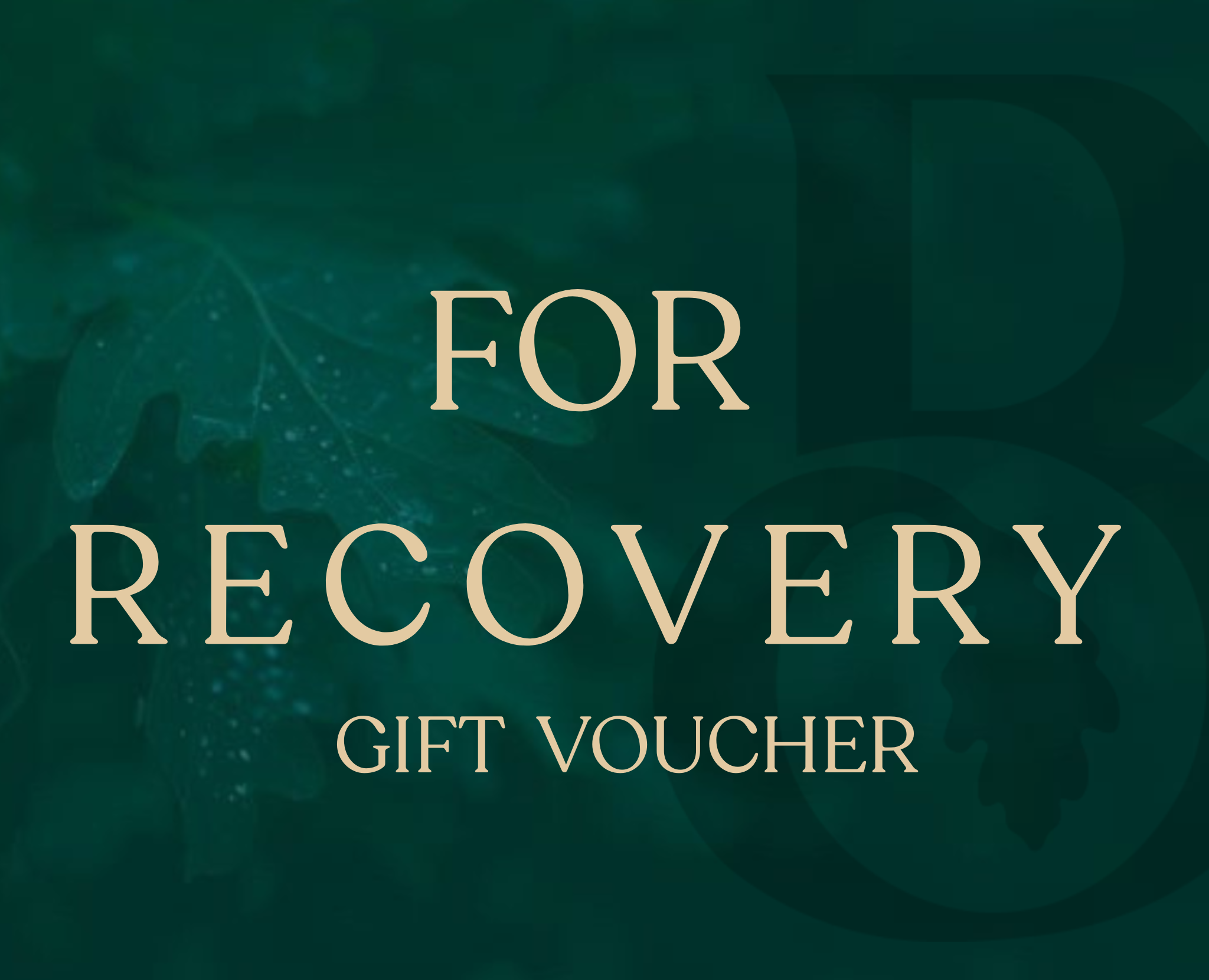 For Recovery