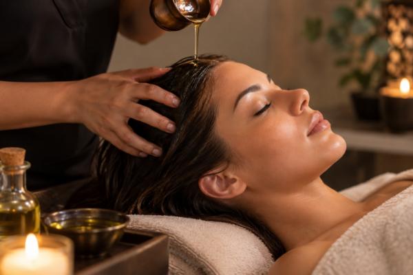 Hot Oil Scalp Scrub & Massage