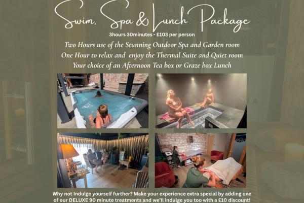 Swim, Spa & Lunch With Optional DISCOUNTED DELUXE Treatment **