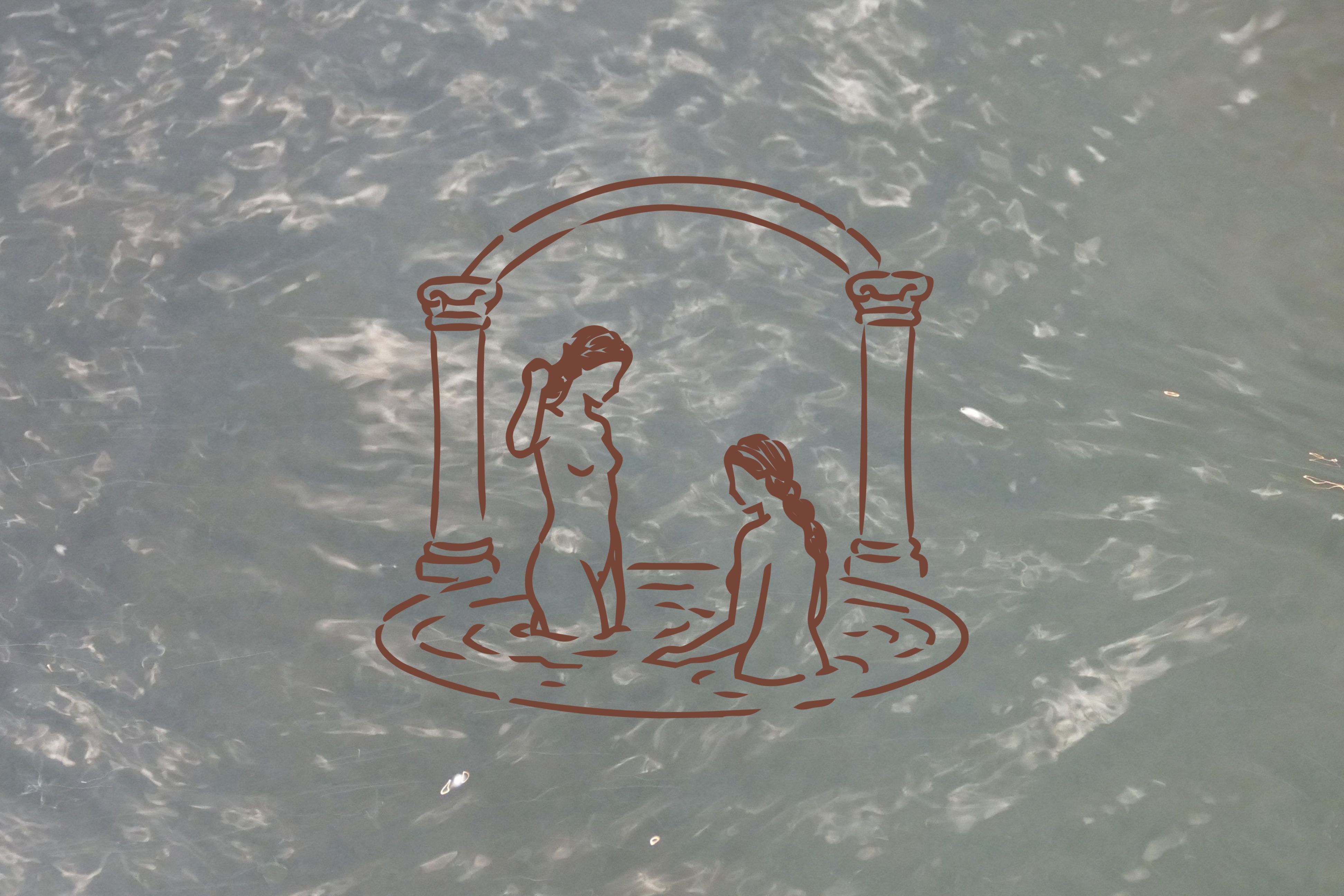 Peak bathing session for two.