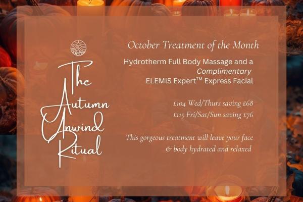 Autumn Unwind Ritual - October Treatment of the Month