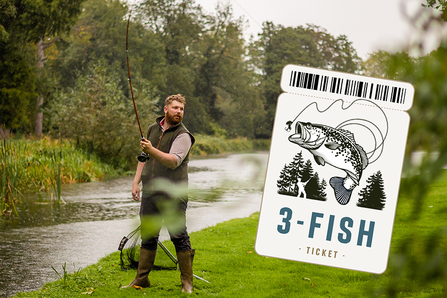 The Fishery - 3-Fish Day Ticket