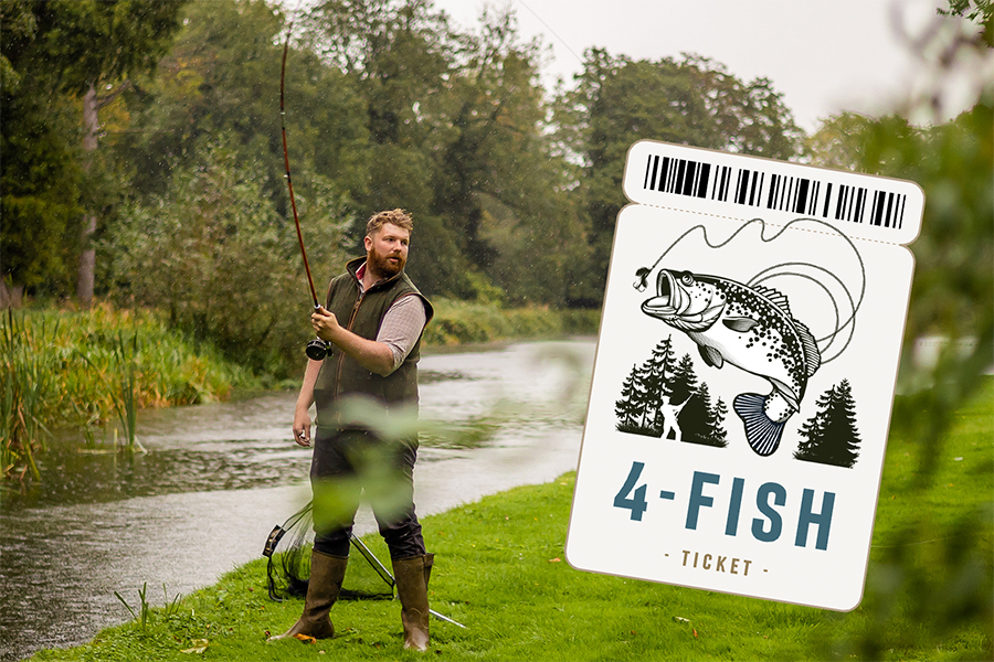 The Fishery - 4-Fish Day Ticket