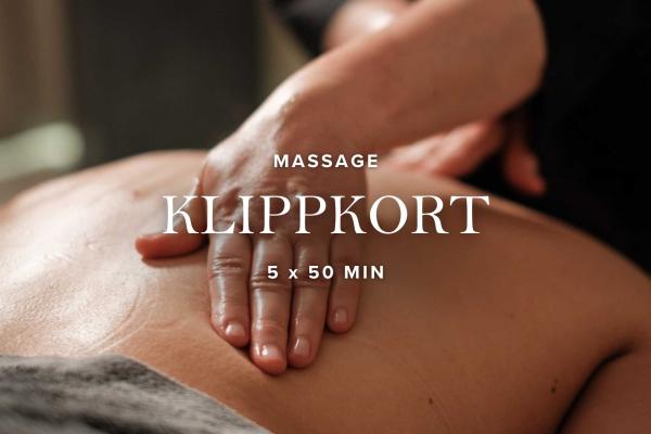 Klippkort Massage | 5 x 50 min