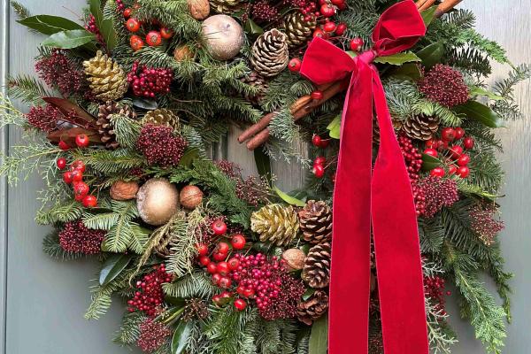 Christmas Wreath Making at Lime Wood