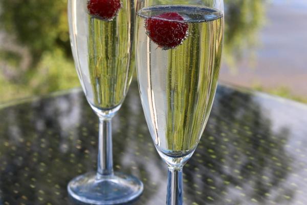 Glass of Fizz and Nibbles