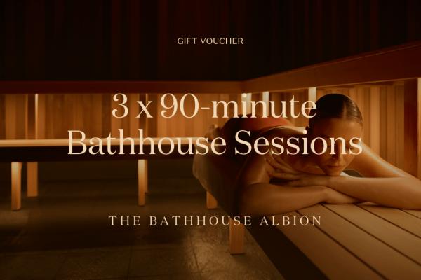 Gift | 3x 90-minute Bathhouse Session Bundle